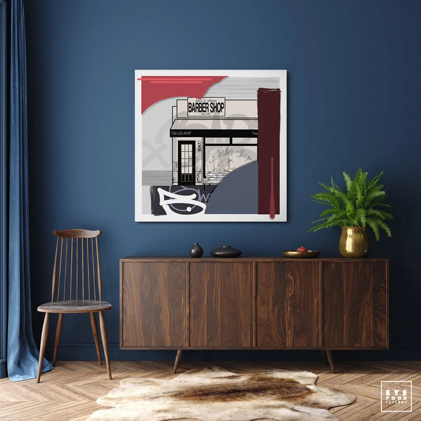 Barber Shop - Éditions Limitées - @trio6565, Animaux, Bar, Brun, Collage