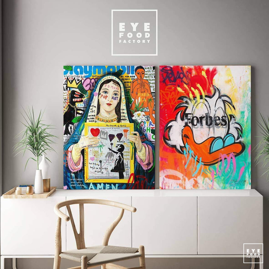 Forbes - Éditions Limitées - @trio8060, Animaux, Cartoon, Dessin Animé, Dibond®