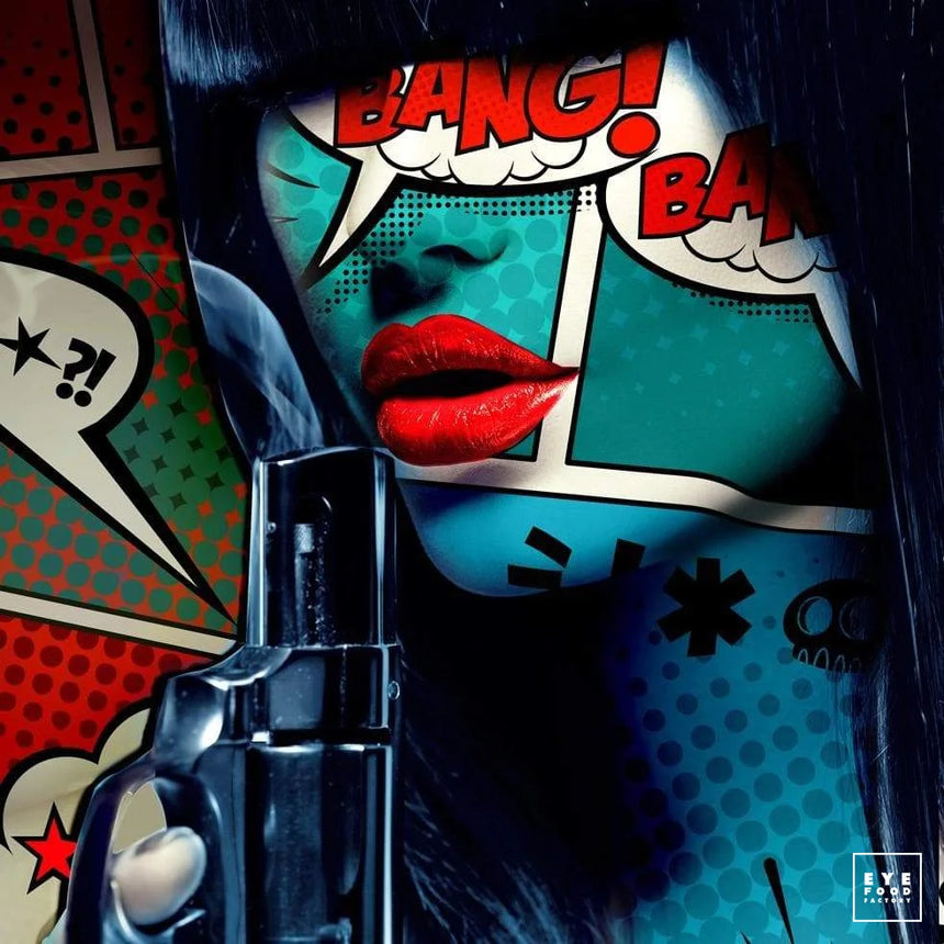 Miss Bang - Éditions Limitées - @trio6565, Bang, BD, couleur, Dibond®