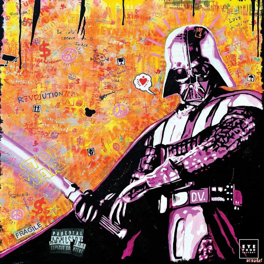 Stop Wars - Éditions Limitées - @trio6565, Anarchie, Dark Vador, Dibond®, Laser