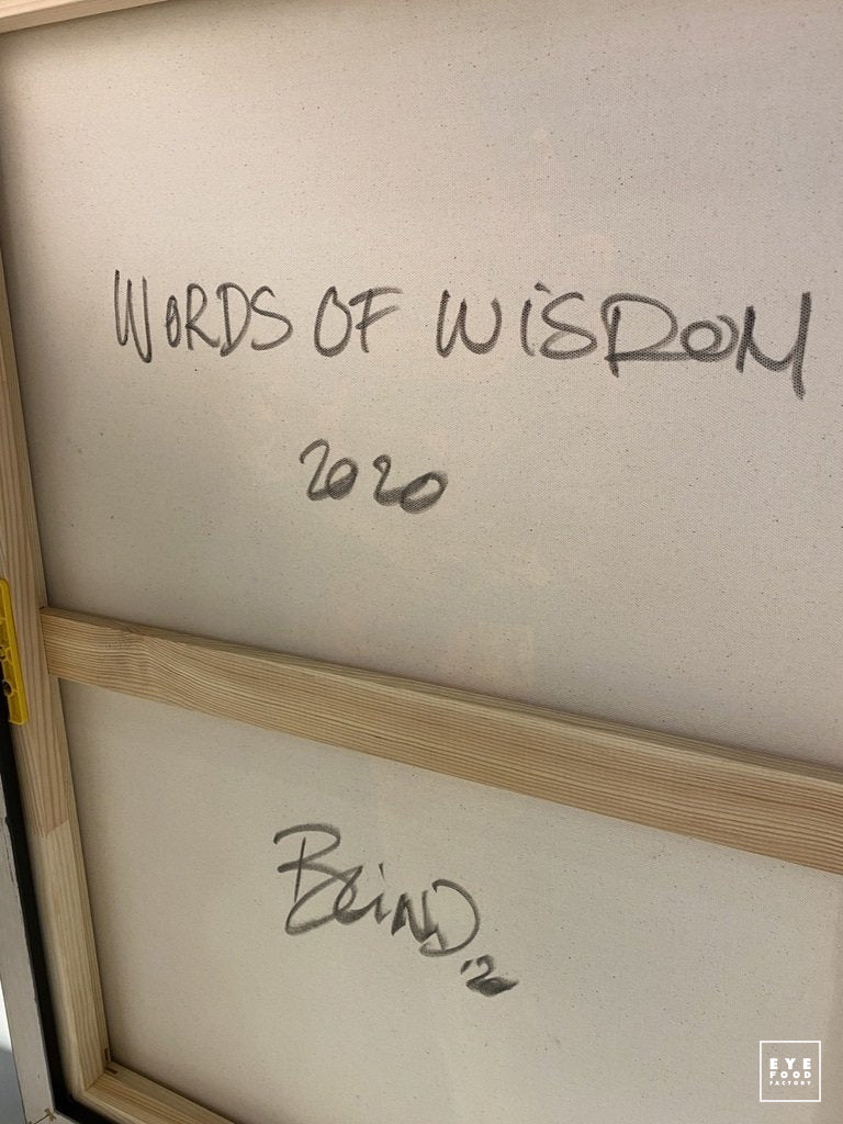 WORDS OF WISDOM - Original - SOLD OUT - Oeuvres Originales - @original,