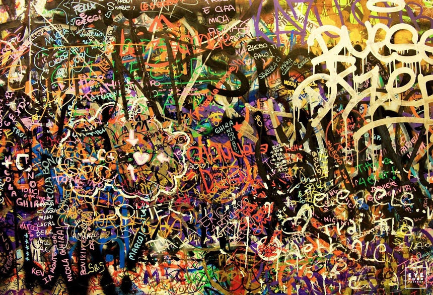 Street Spirit - Éditions Limitées - 190x130cm, Abstrait, Dibond®, Graffiti, Mûr