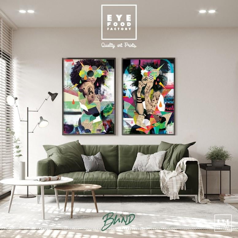 All eyez on me - Éditions Limitées - @trio8055, Abstrait, batchaus1, Dibond®,
