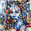 Améthyste XIII - Éditions Limitées @quatuor165130, Bleu, Collage, Dibond®, Femme