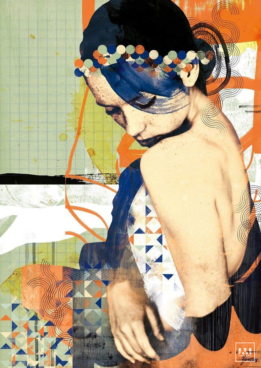 Autumn shade - Éditions Limitées @trio8055, Abstrait, Dibond®, Femme, Girl