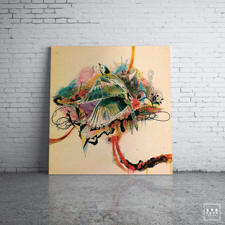 Bird - DERNIERS EXEMPLAIRES - @trio6565, Animaux, Bohème, Dibond®, Illustration