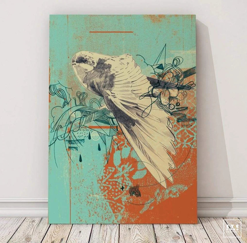 Birdee - DERNIERS EXEMPLAIRES - @trio8055, Animaux, Bohème, Dibond®,