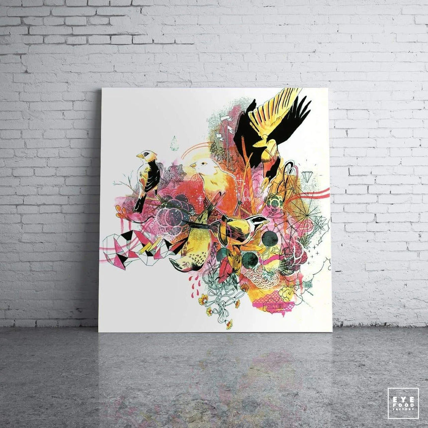 Birds - Éditions Limitées - 120x120cm, 60x60cm, @duo60120, Animaux,