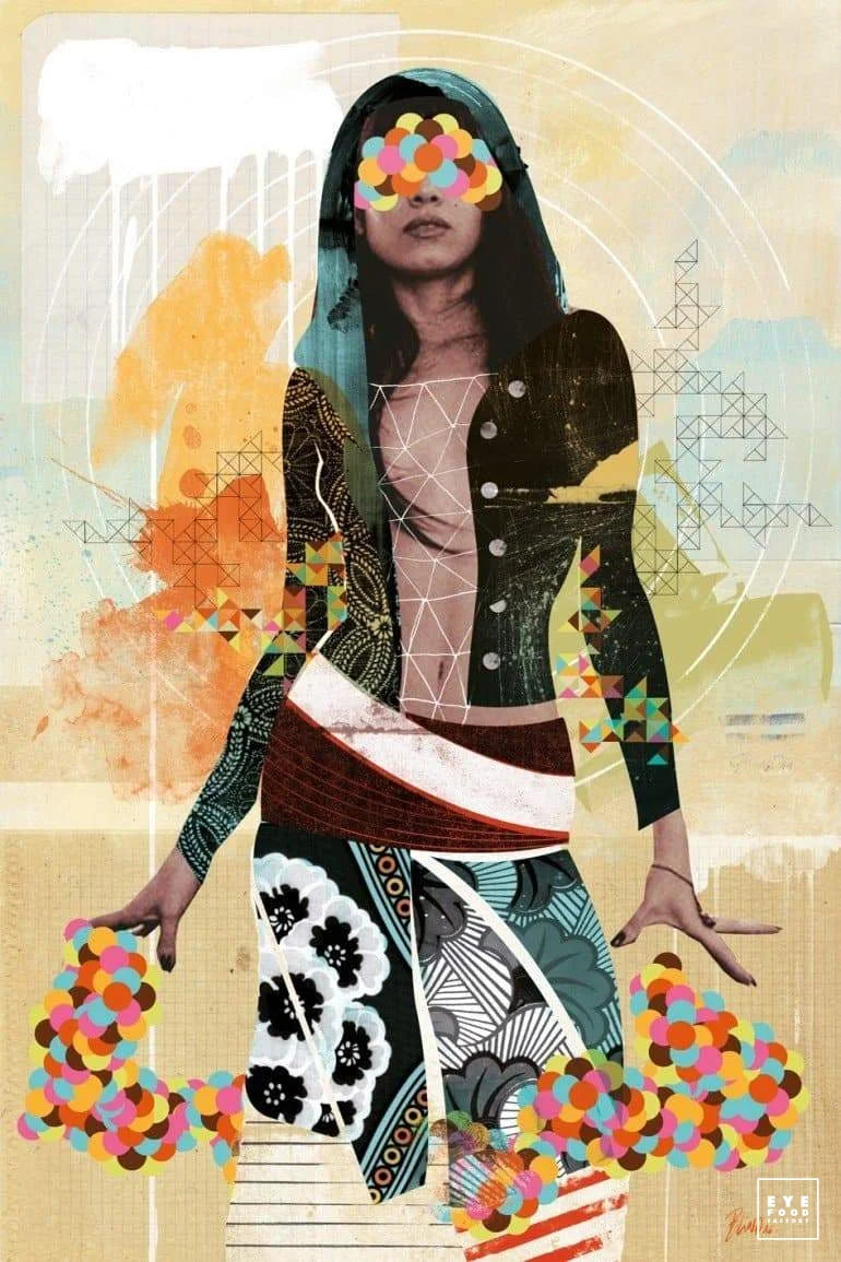 Color Witch - DERNIERS EXEMPLAIRES - @trio8055, Dibond®, Femme, Fleurs, Girl