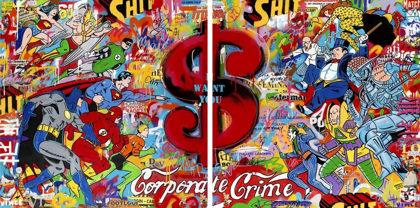 Corporate Crime - Éditions Limitées - 100x200cm, 40x80cm, 65x130, @trio65130,