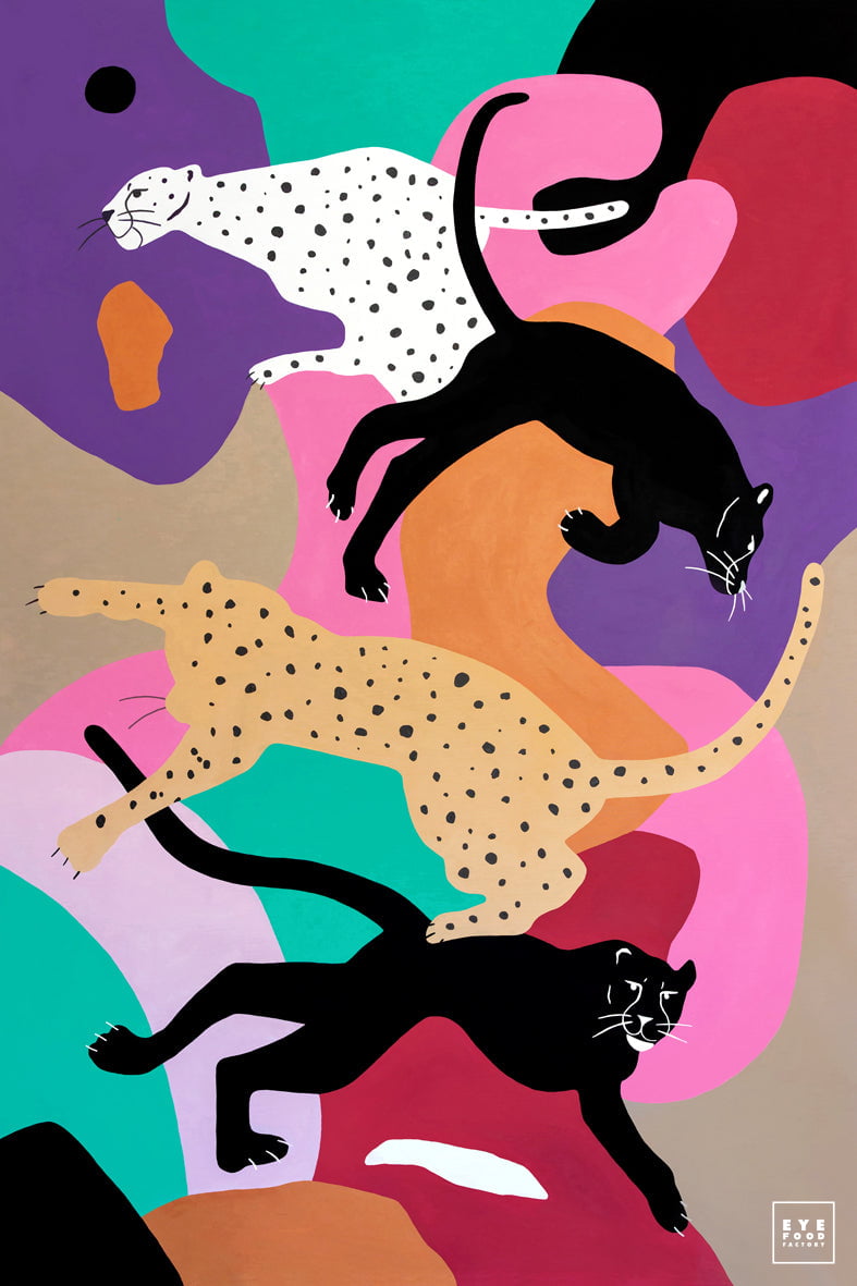 Encounters III - Éditions Limitées - @quator165110, Abstrait, Animaux,