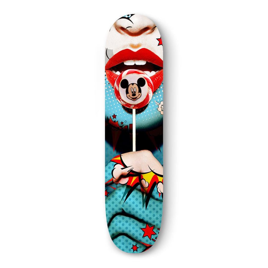 F- BRAND NEW - FAKEBOARDS - 82x22 cm, couleur, Dibond®, fakeboard, Femme