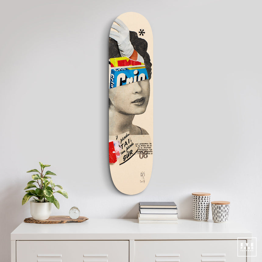 F- MF55 - FAKEBOARDS - 82x22 cm, Dibond®, new, Original, Pop Art