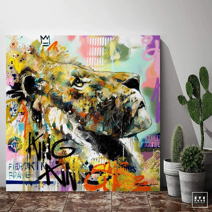Fab - Éditions Limitées - @trio6565, Animaux, Bleu, Dibond®, King