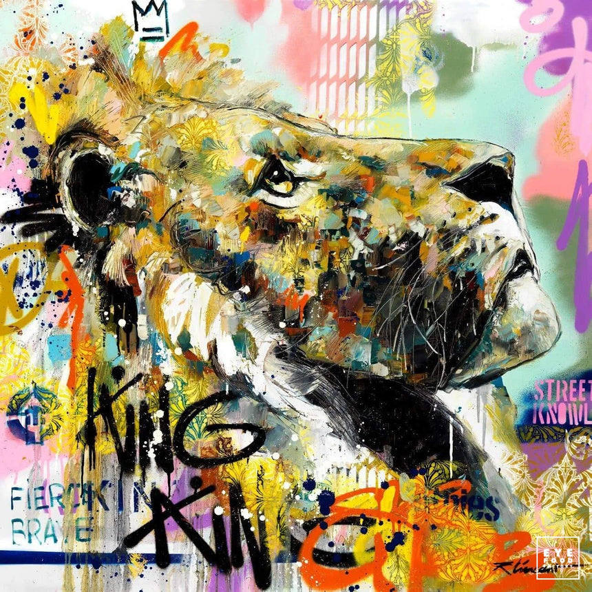 Fab - Éditions Limitées - @trio6565, Animaux, Bleu, Dibond®, King