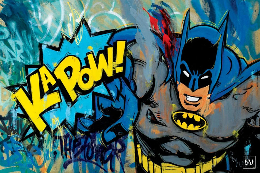 Fight the Power - Éditions Limitées - @quator165110, Batman, Bleu, Cartoon,