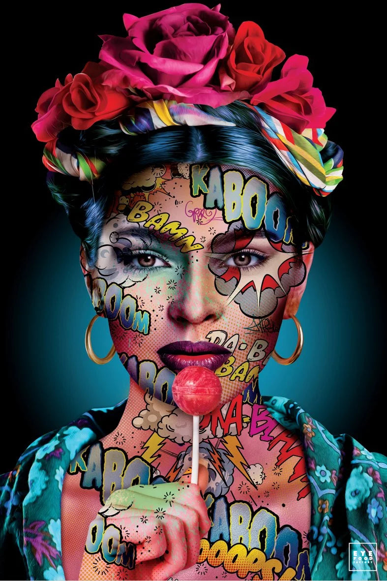 Frida Kaboom - Éditions Limitées - @quator165110, batchaus1, Bleu, couleur,