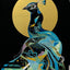 Golden peacock - Éditions Limitées - @trio8060, Animaux, Dibond®, Doré,