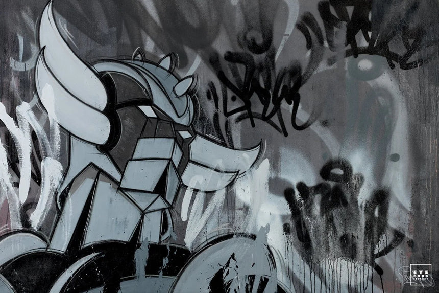 Goldorak Grey Shades - Éditions Limitées - @quator165110, Bleu, Cartoon, Club