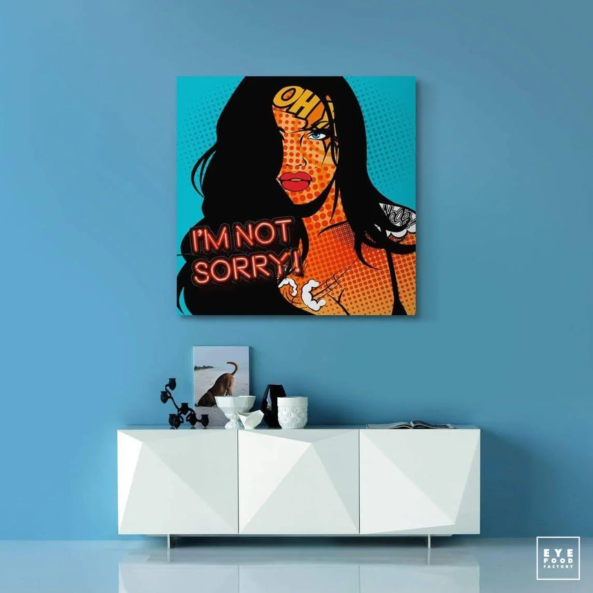 I’m Not Sorry - Éditions Limitées - @trio6565, BD, Brunes, couleur, Dibond®