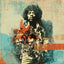 Jimi - Éditions Limitées - @trio6565, Dibond®, Fleurs, Guitare, Hendrix