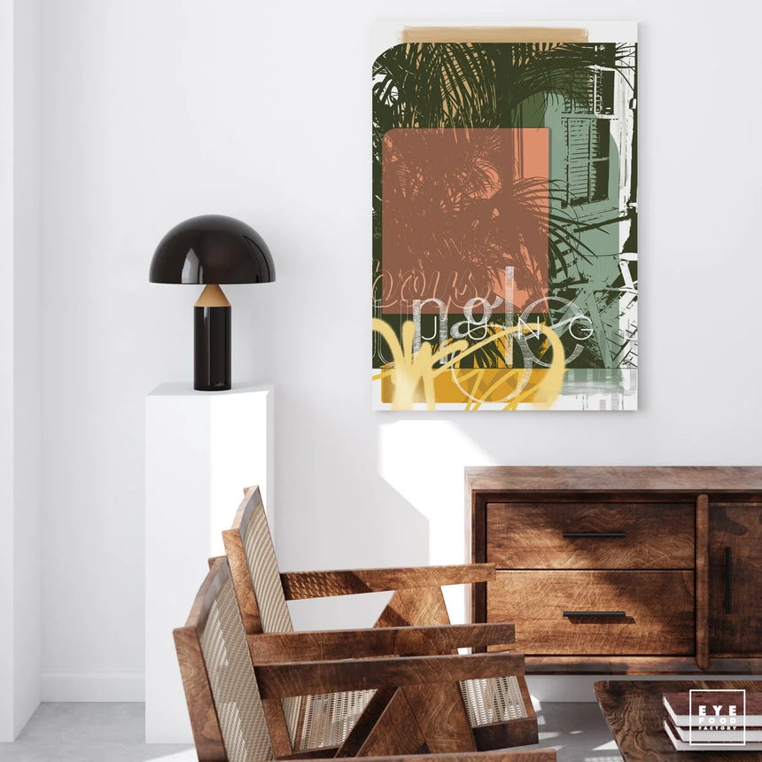 Jungle Boys - Éditions Limitées - @trio8055, Abstrait, Dibond®, Jaune,