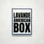 Lavande American Box - AMERICAN BOX - BOX, new, Pour tableau 100x100cm,
