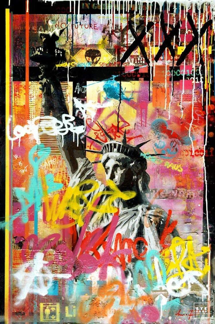 Liberty - Éditions Limitées - @quator165110, Anarchie, Bartholdi, Collage,