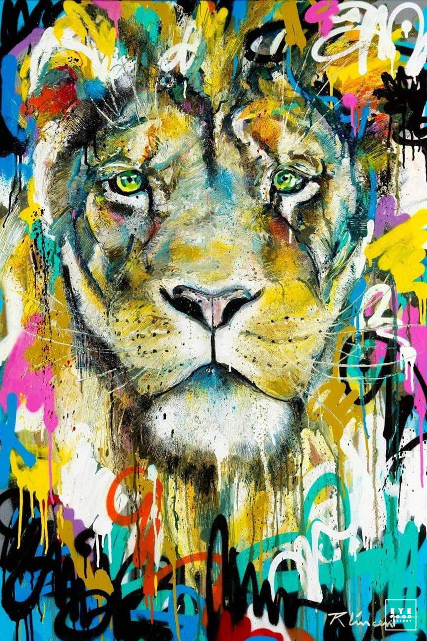 Menelas - Éditions Limitées - @trio8055, Animaux, Crinière, Dibond®, Lion
