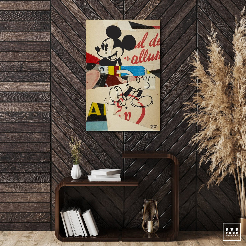 Mi-ckey - Éditions Limitées - @quator165110, Dibond®, Mickey, Portrait, Spray