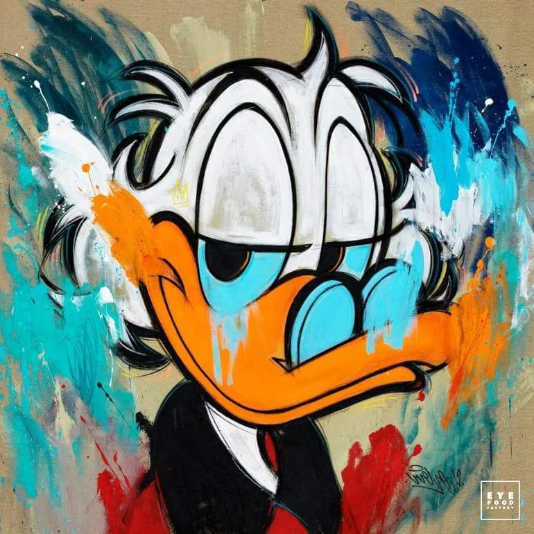 Money maker - Éditions Limitées - @trio6565, Animaux, Canard, Comics, Dibond®