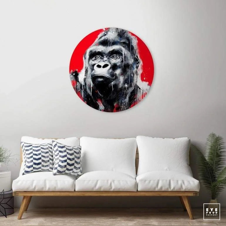 Nelson - Éditions Limitées - 100x100cm, Animaux, Dibond®, Gorille, LASTCHANCE