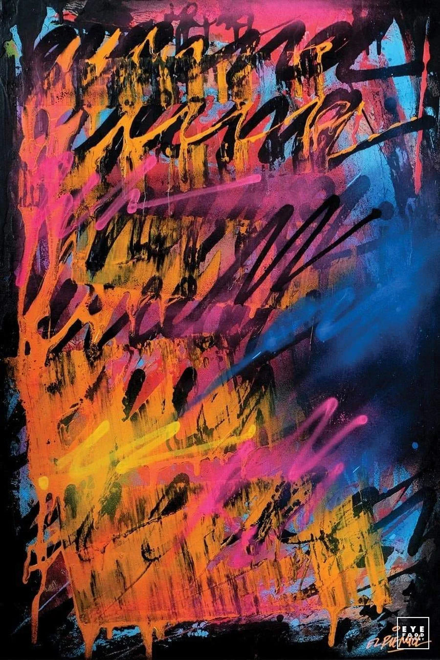 Paradise 2 - Éditions Limitées - @trio8060, Abstrait, contemporain, couleur,