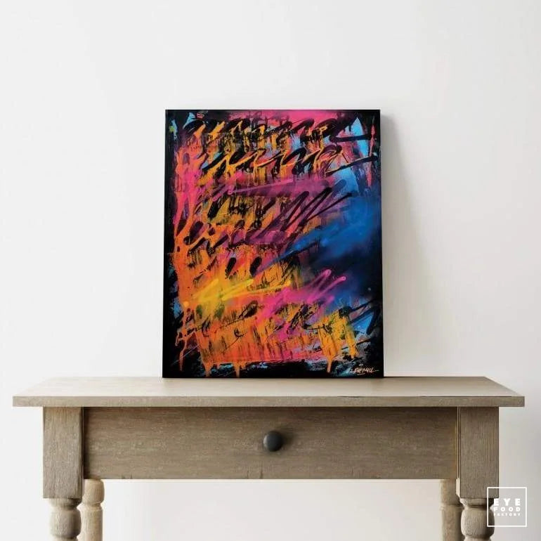 Paradise 2 - Éditions Limitées - @trio8060, Abstrait, contemporain, couleur,