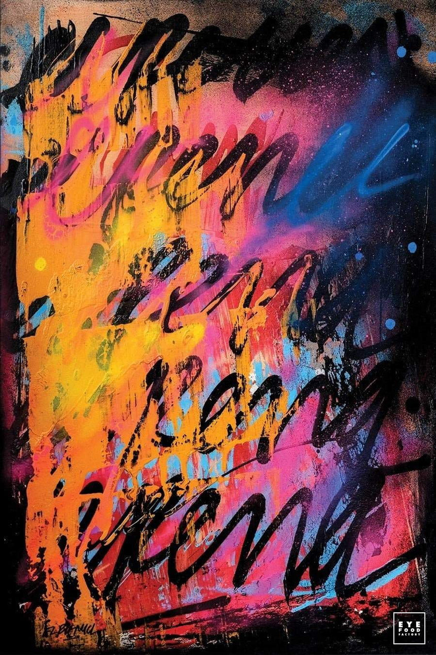 Paradise - Éditions Limitées - @trio8060, Abstrait, Bleu, contemporain, couleur