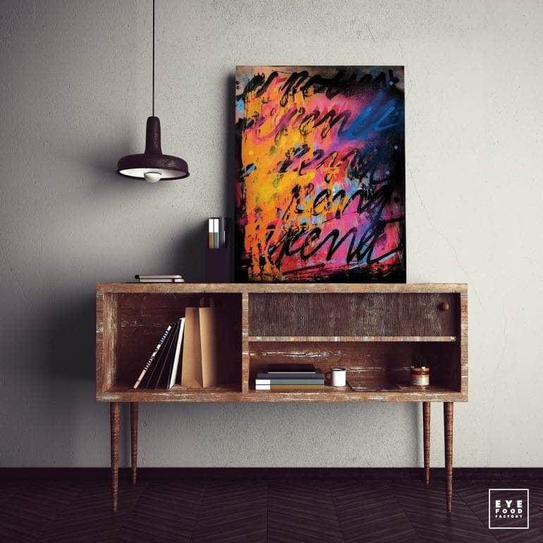 Paradise - Éditions Limitées - @trio8060, Abstrait, Bleu, contemporain, couleur