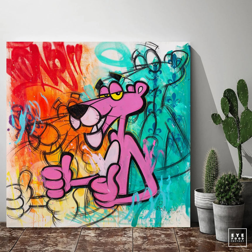 Pink Thumbs - Éditions Limitées - @trio6565, Cartoon, Dessin Animé, Dibond®,