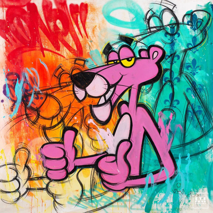 Pink Thumbs - Éditions Limitées - @trio6565, Cartoon, Dessin Animé, Dibond®,