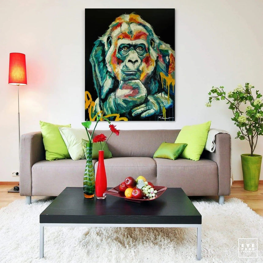 Reflexion - Éditions Limitées - @trio806512095, Animaux, Dibond®, Gorille,