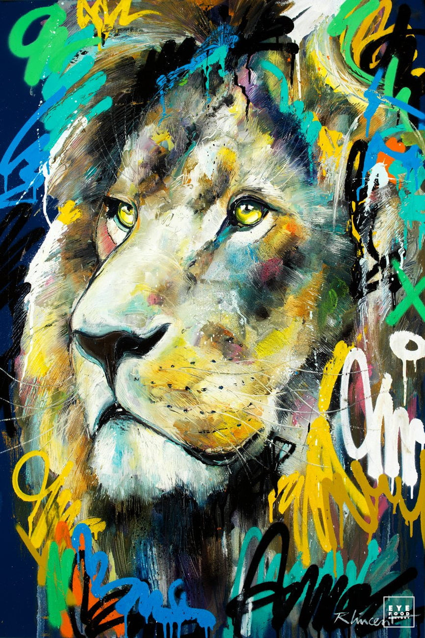 Simba - Éditions Limitées - @quator165110, Animaux, Crinière, Dibond®, Lion