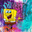 Sponge - DERNIERS EXEMPLAIRES - 100x100cm, Cartoon, Cuisine, Dessin Animé,
