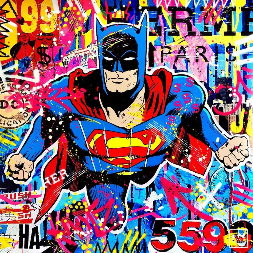 Superbat - Éditions Limitées - @trio6565, bande-dessinée, Batman, Bleu, Cinéma