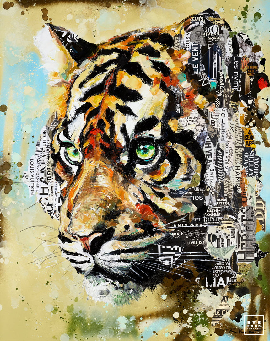 Tokyo - Éditions Limitées - @quatuor165130, Dibond®, exportnewch, Tigre, Toile