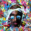 Tupac - Éditions Limitées - @trio6565, Bandana, Collage, célébrité, Dibond®