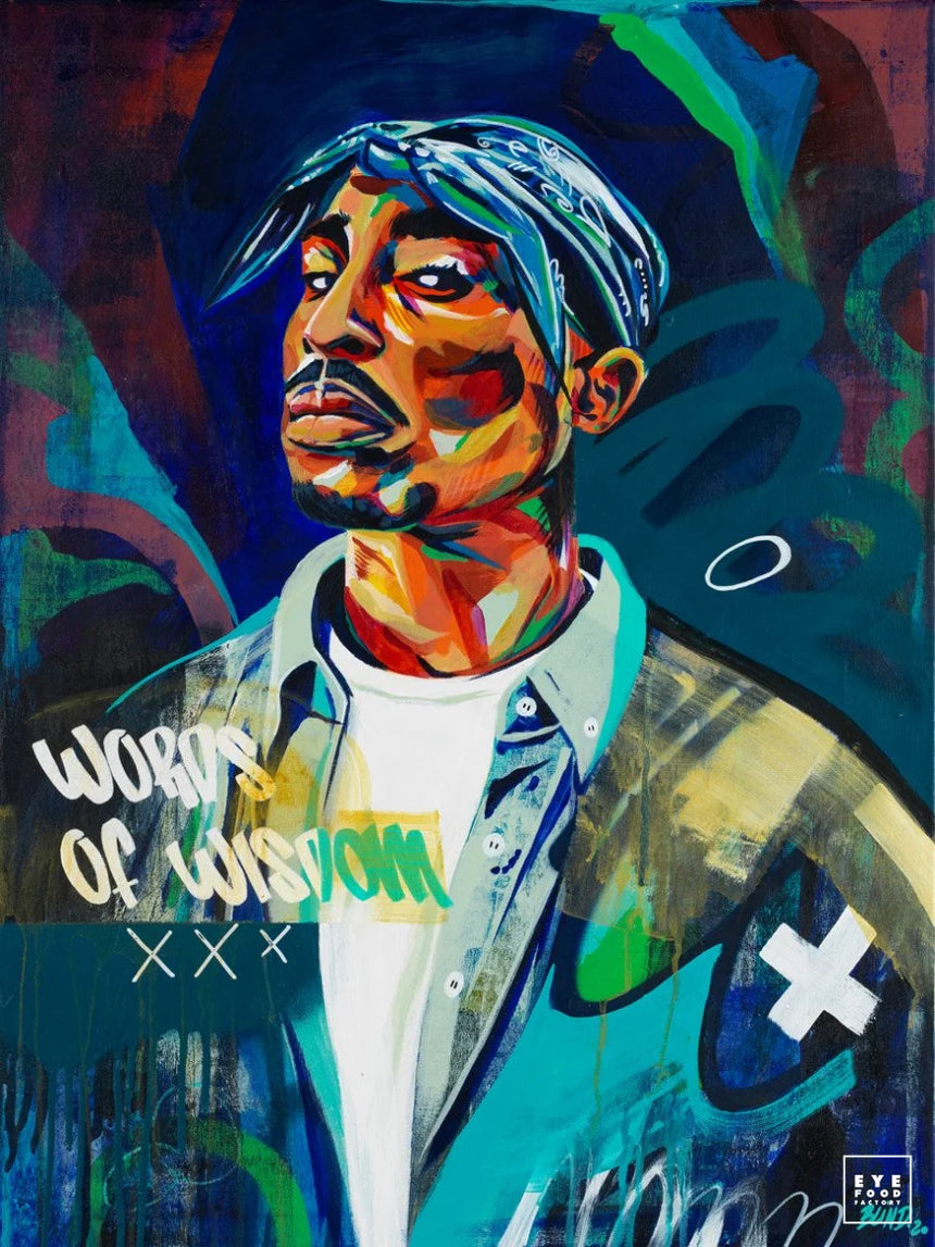 Words of Wisdom - Éditions Limitées - @trio8060, Abstrait, Chanteur, Dibond®,