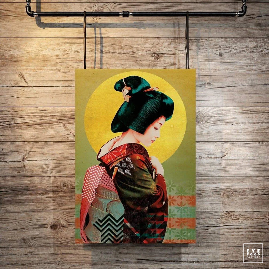 Yokohama dream - DERNIERS EXEMPLAIRES - 120x80cm, 60x40cm, Dibond®, Geisha, Girl