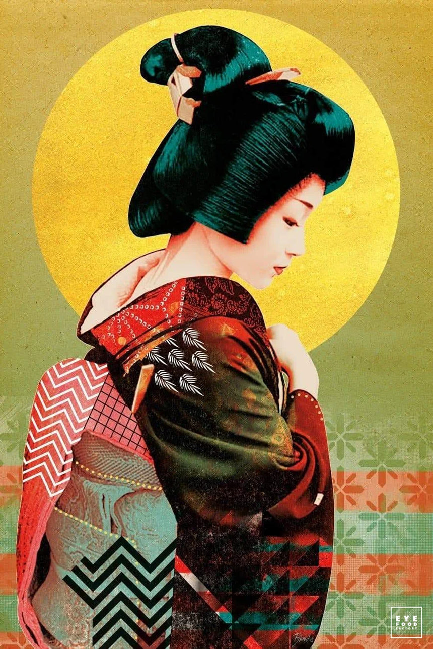 Yokohama dream - DERNIERS EXEMPLAIRES - 120x80cm, 60x40cm, Dibond®, Geisha, Girl